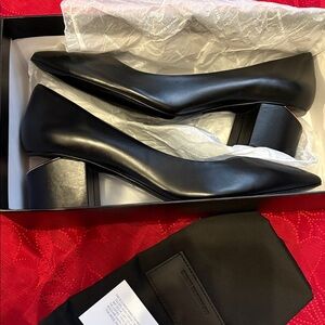 Alexander Wang SIMONA Black Leather Pumps. Size 41 Brand New In Box